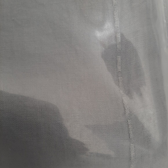 Matouk Thea 100% Linen King Duvet Cover and 2 Euro Shams Pool Gray - Picture 5 of 13